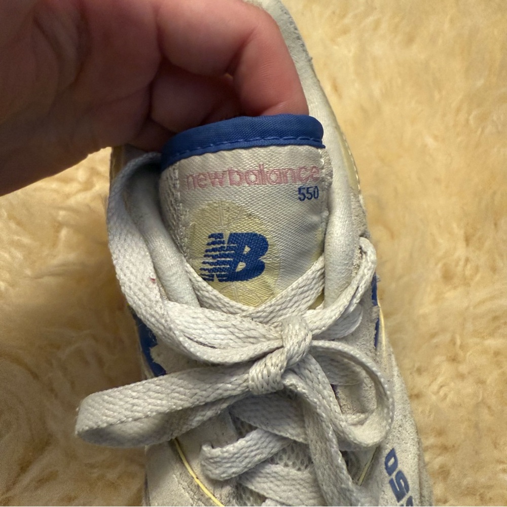 New Balance 550 Sneakers in cream yellow blue pink - Picture 8 of 9